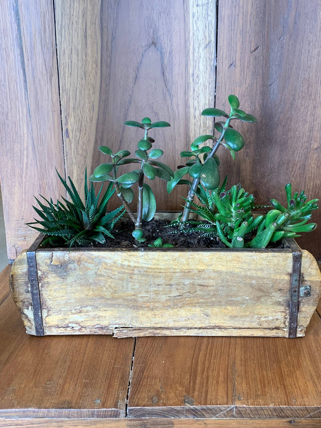 Reclaimed Teak Brick Mold Planter