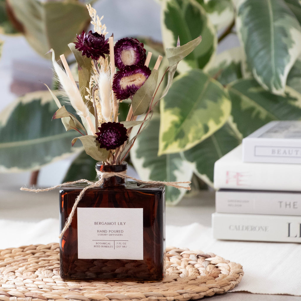 Bergamot Lily Bouquet Reed Bundle Fragrance Diffuser
