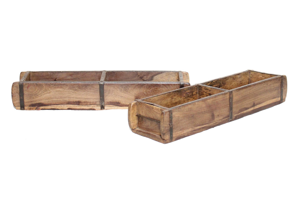 Reclaimed Teak Brick Mold Planter