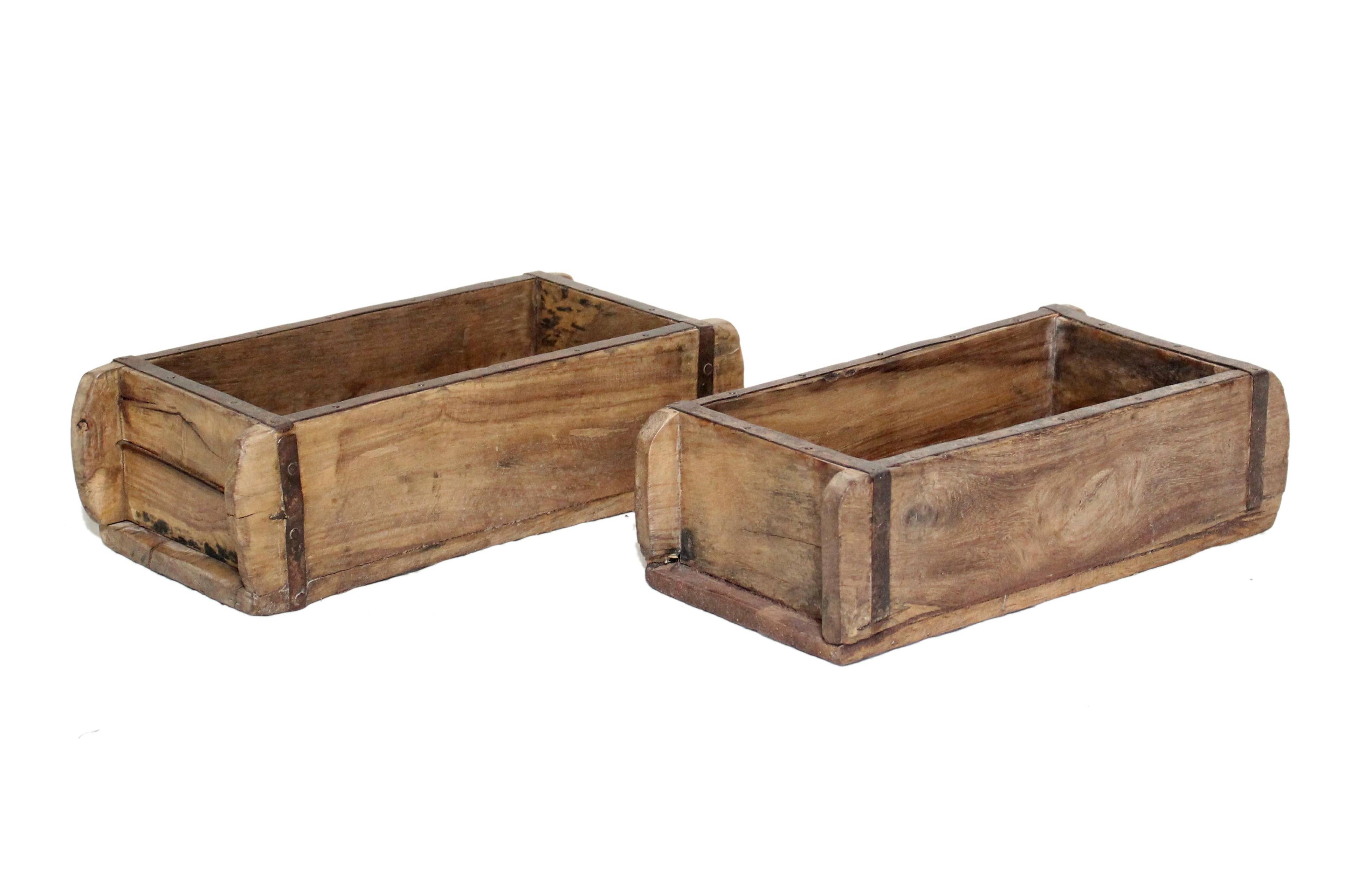 Reclaimed Teak Brick Mold Planter