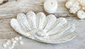 Wood Clam Shell Bowl Platter Coastal Beach Decor -LARGE