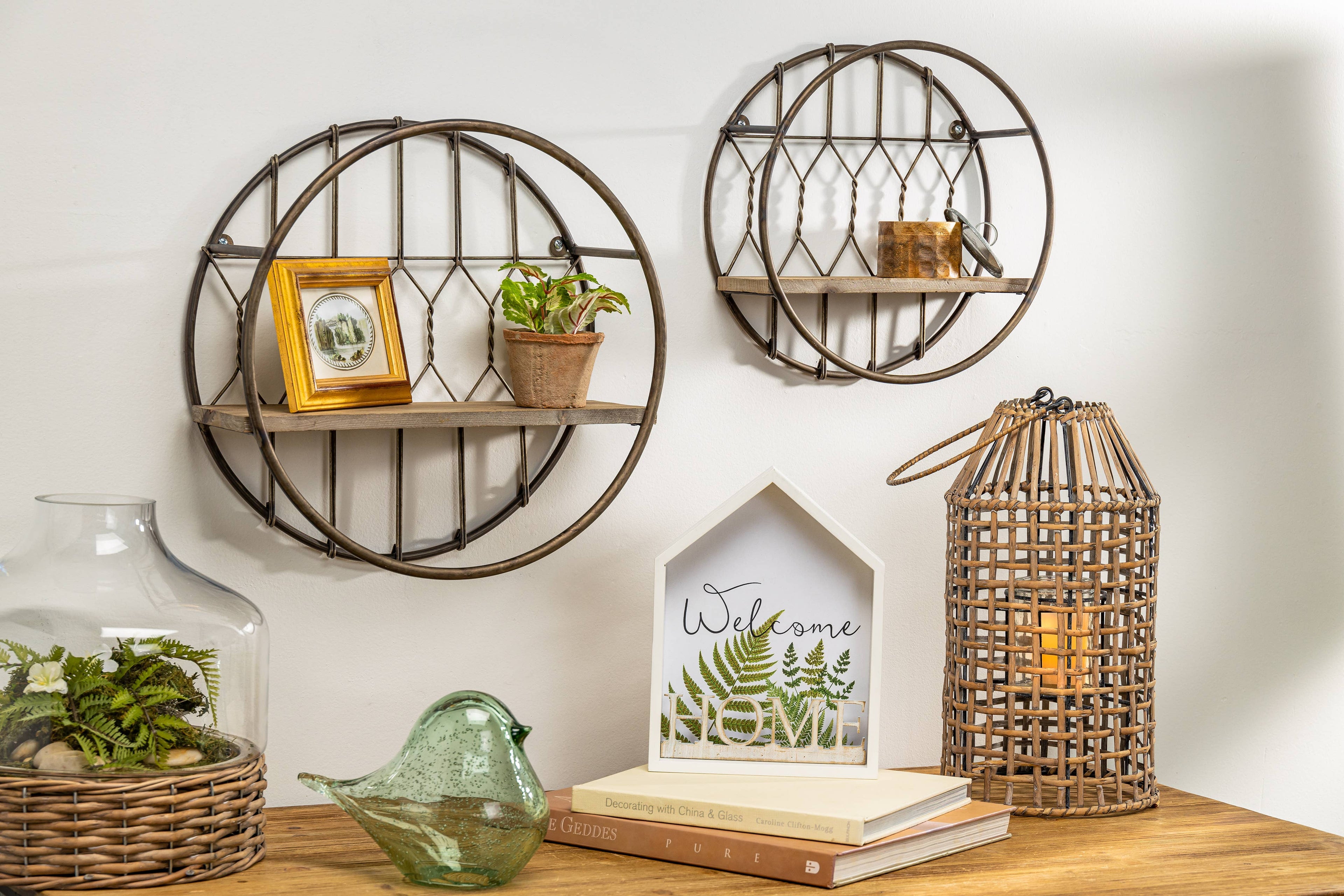 S/2 Metal Wall Decor