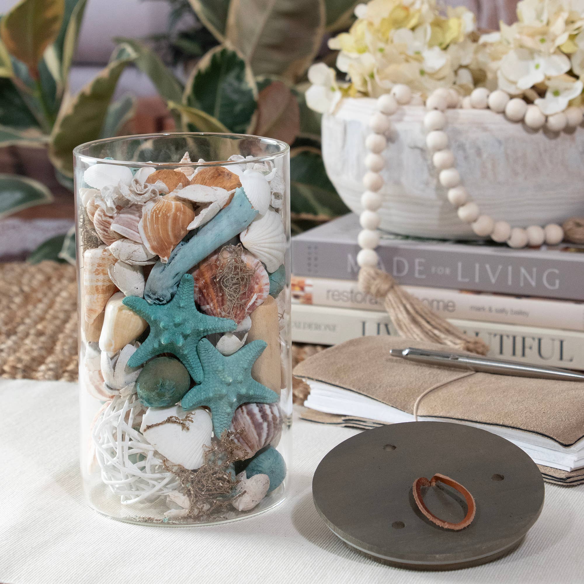 Ocean Plumes Potpourri Jar