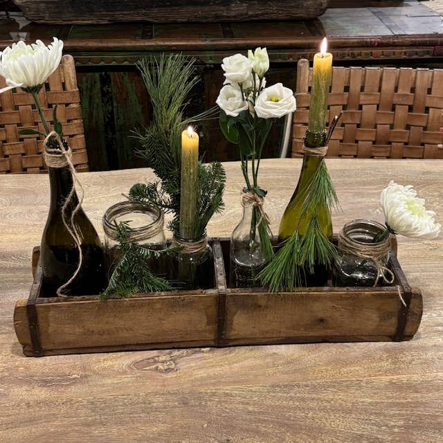 Reclaimed Teak Brick Mold Planter
