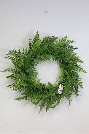 22" MIX FERN WREATH-GN-225066GN