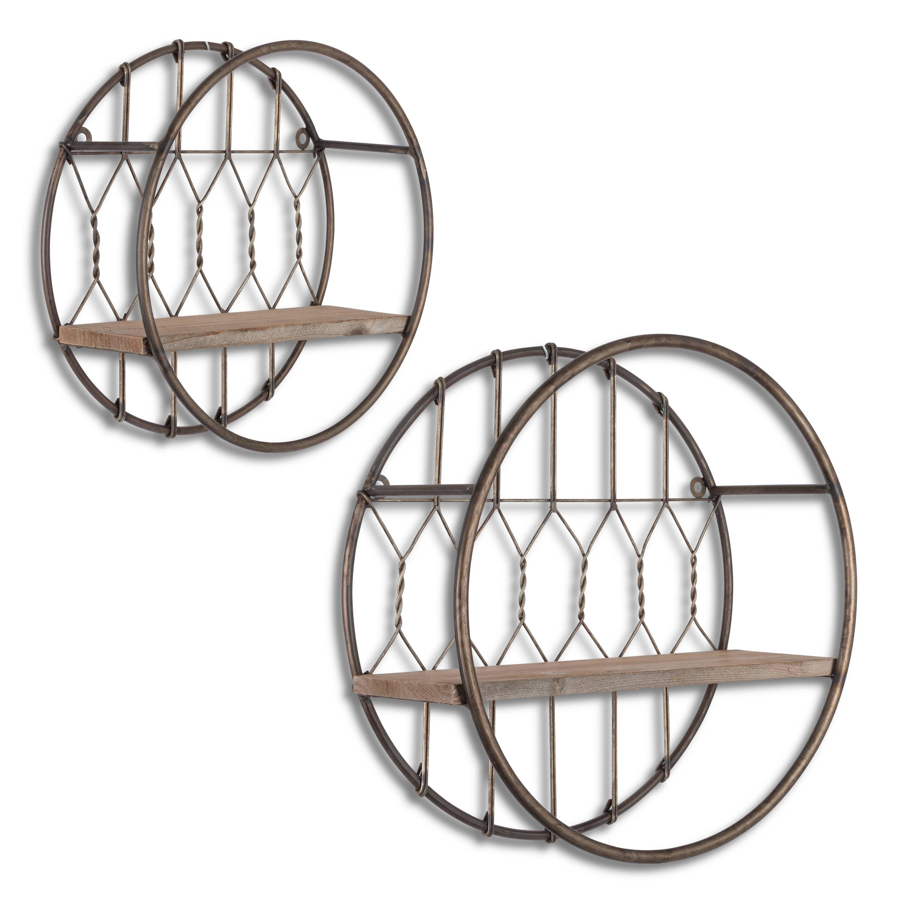 S/2 Metal Wall Decor