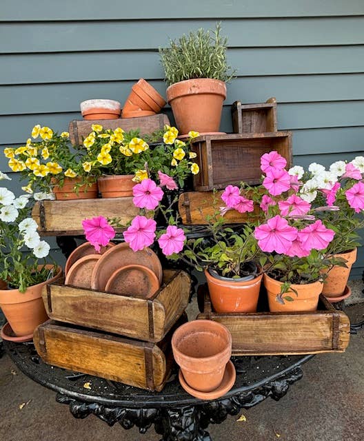 Reclaimed Teak Brick Mold Planter